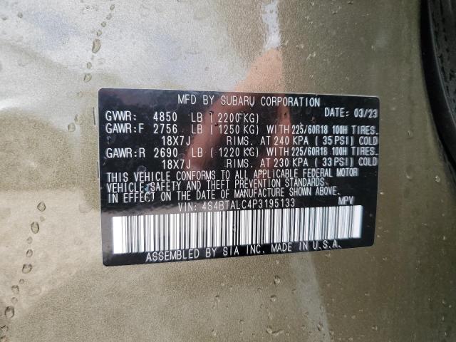 4S4BTALC4P3195133 Subaru Outback Onyx Edition