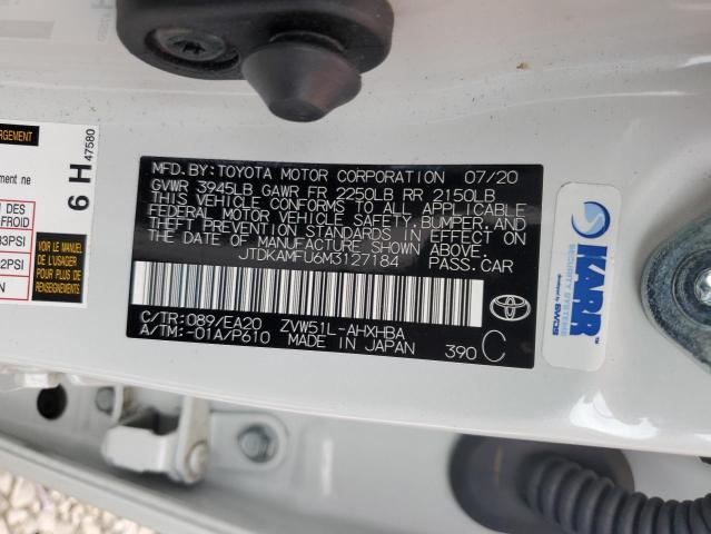 JTDKAMFU6M3127184 Toyota Prius Special Edition