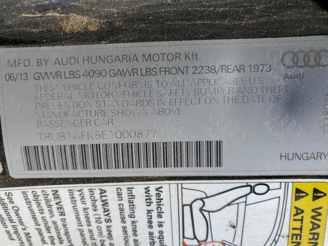TRUB1AFK5E1000877 Audi Tts Premium Plus