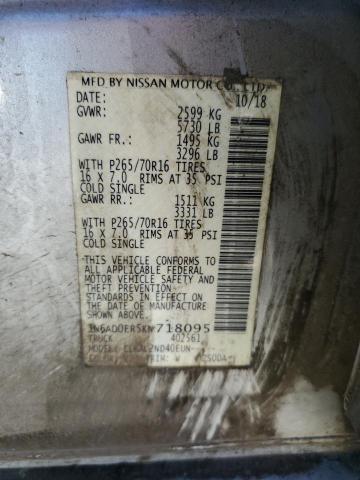 1N6AD0ER5KN718095 Nissan FRONTIER S