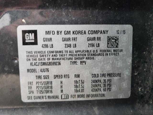 KL4CJ1SM6GB599236 Buick Encore Sport Touring