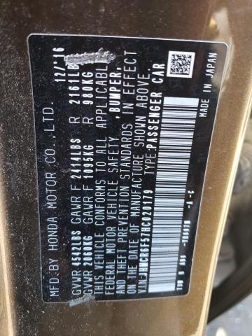 JHMCR6F57HC020179 Honda Accord Hybrid Exl