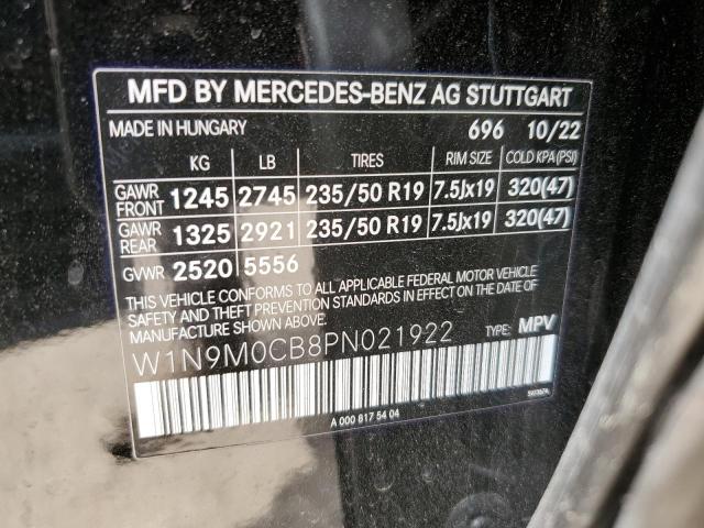 W1N9M0CB8PN021922 Mercedes-Benz Eqb 250+