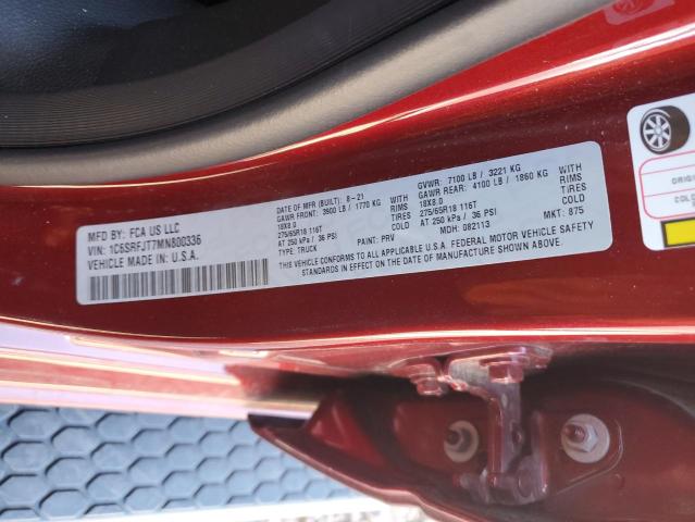 1C6SRFJT7MN800336 RAM 1500 Laie