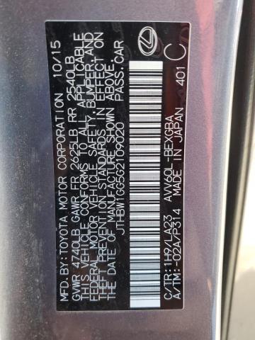 JTHBW1GG5G2109020 Lexus ES 300H