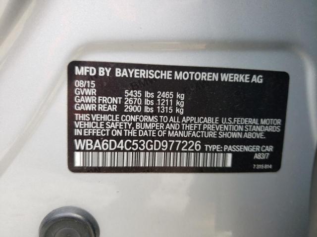 WBA6D4C53GD977226 BMW 650 I Gran Coupe