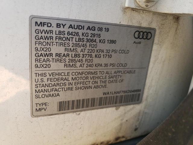 WA1LHAF75KD048695 Audi Q7 Premium Plus