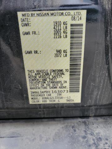 1N4AL3AP9FC163073 Nissan ALTIMA 2.5