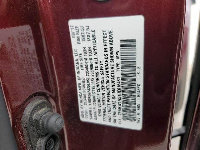 7FARW1H51HE016480 Honda CR-V EX
