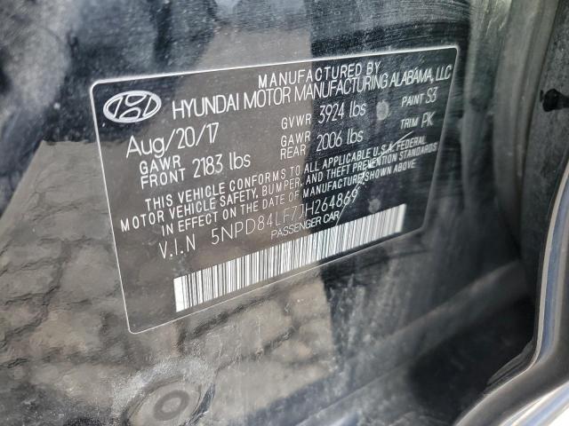 5NPD84LF7JH264869 Hyundai ELANTRA SEL