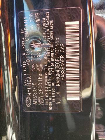 KMHGN4JE6FU101445 Hyundai Genesis 3.8l