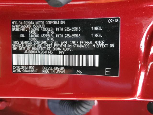 JTJBZMCA7K2041143 Lexus Rx 350 Base