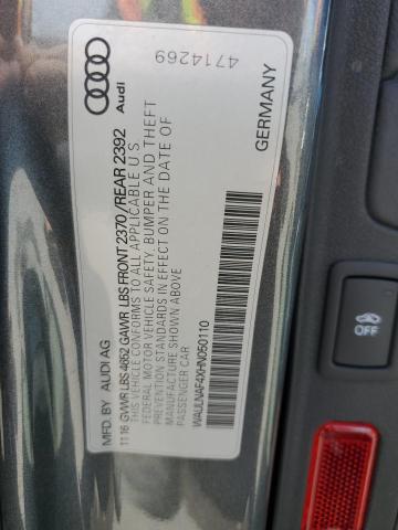 WAULNAF4XHN050110 Audi A4 Premium Plus