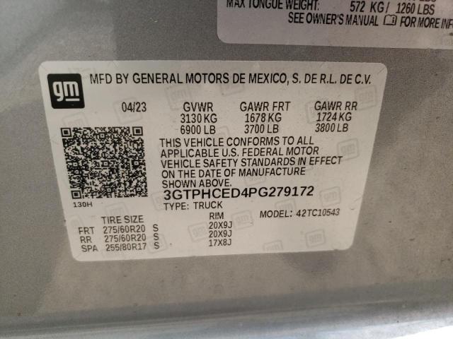 3GTPHCED4PG279172 GMC Sierra C1500 Elevation