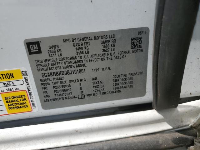 5GAKRBKD0GJ101801 Buick Enclave