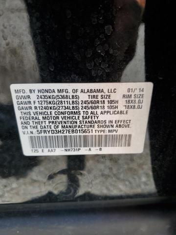 5FRYD3H27EB015651 Acura MDX