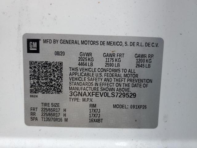 3GNAXFEV0LS729529 Chevrolet Equinox