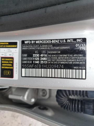 55SWF6EB1HU209474 Mercedes-Benz C 43 4matic Amg