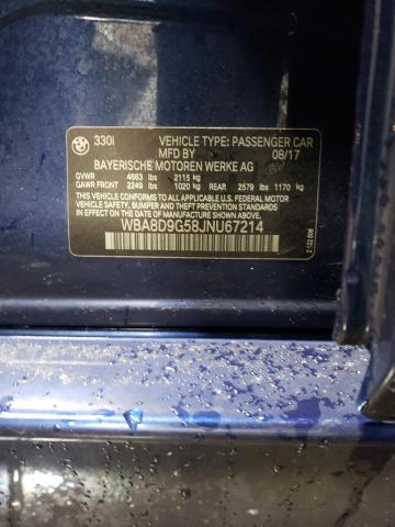 WBA8D9G58JNU67214 BMW 330 XI