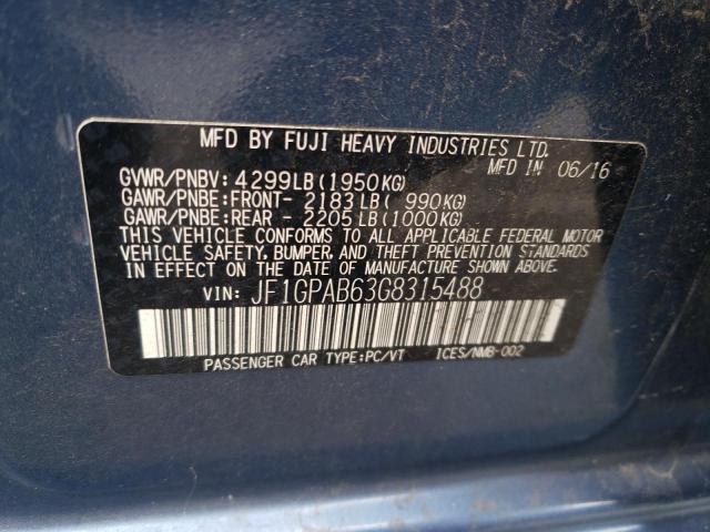 JF1GPAB63G8315488 Subaru Impreza Premium