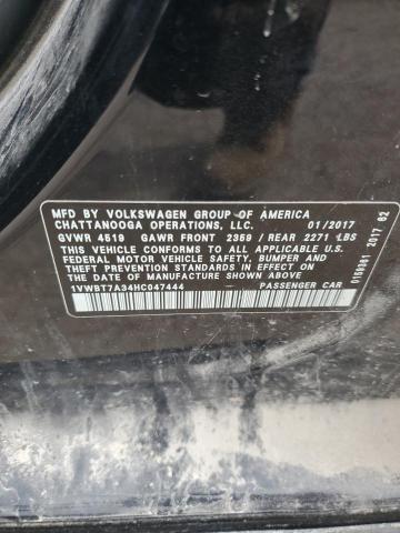1VWBT7A34HC047444 Volkswagen PASSAT SE