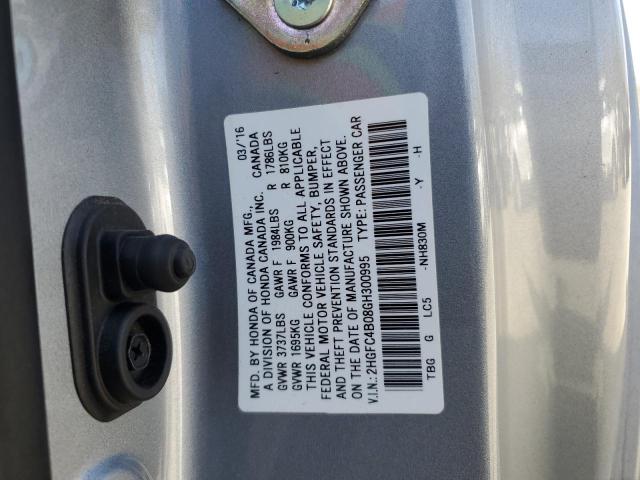 2HGFC4B08GH300995 Honda Civic Lx
