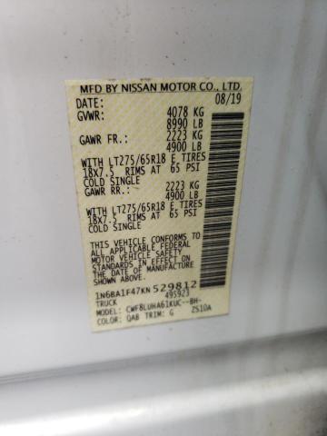 1N6BA1F47KN529812 Nissan Titan Xd Sl