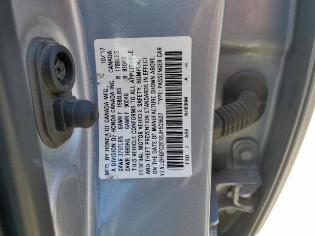2HGFC2F55JH505627 Honda Civic Lx