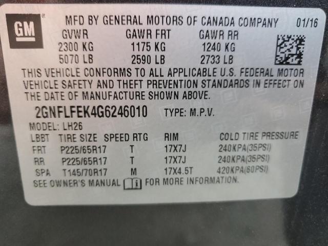 2GNFLFEK4G6246010 Chevrolet EQUINOX LT