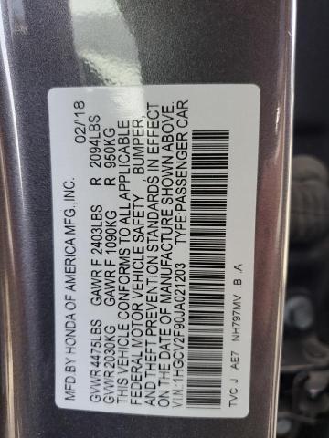 1HGCV2F90JA021203 Honda Accord Touring