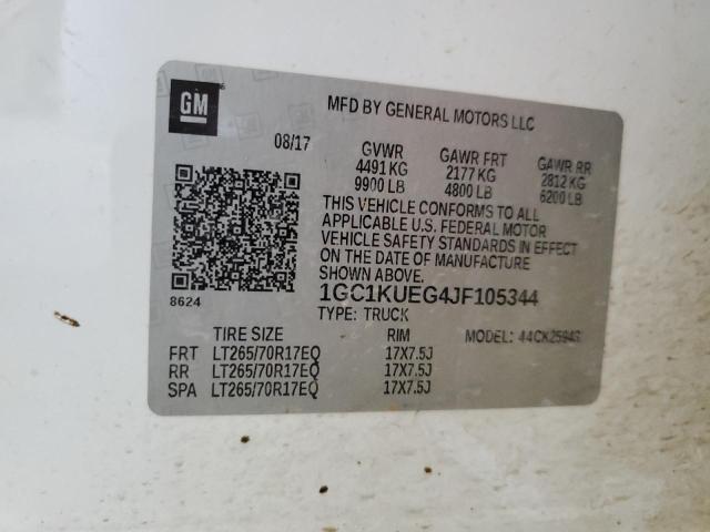 1GC1KUEG4JF105344 Chevrolet Silverado K2500 Heavy Duty