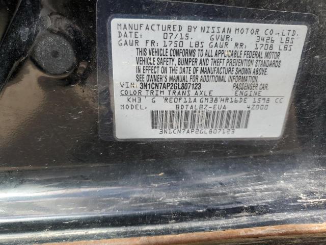 3N1CN7AP2GL807123 Nissan VERSA S