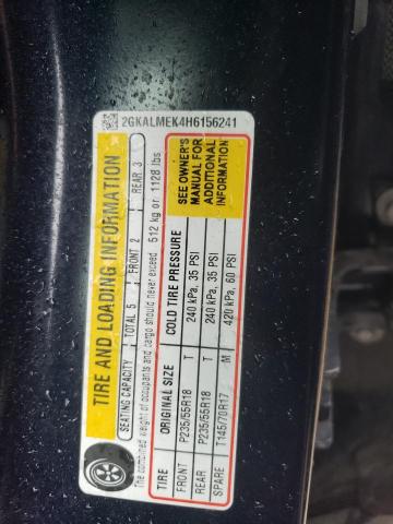 2GKALMEK4H6156241 GMC Terrain Sle
