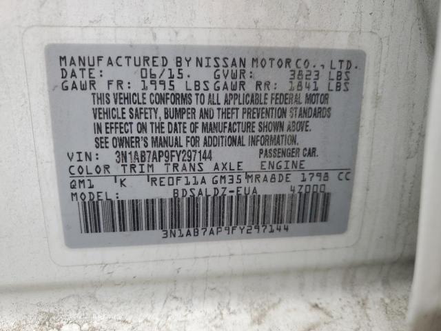 3N1AB7AP9FY297144 Nissan SENTRA S