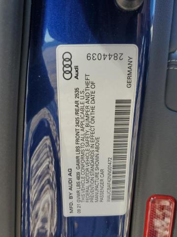 WAUCBAF42NN001472 Audi A4 Prestige 40