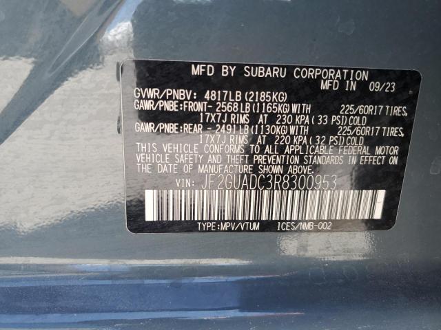 JF2GUADC3R8300953 Subaru Crosstrek Premium