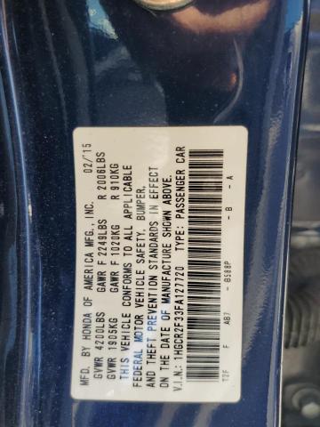 1HGCR2F33FA127720 Honda ACCORD LX