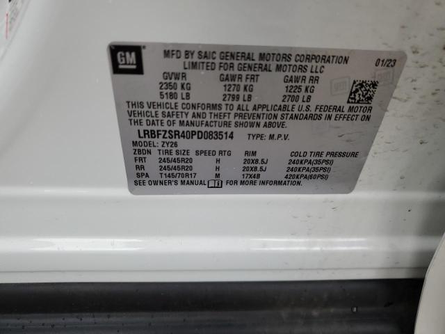 LRBFZSR40PD083514 Buick Envision Avenir