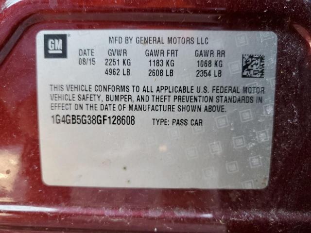 1G4GB5G38GF128608 Buick Lacrosse