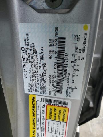 3FA6P0H99ER178317 Ford FUSION SE