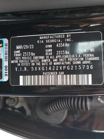 5XXG14J2XPG215736 KIA K5 LXS