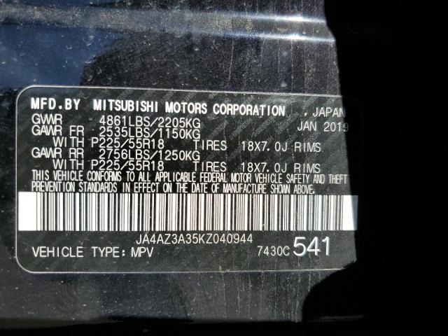 JA4AZ3A35KZ040944 Mitsubishi Outlander Se