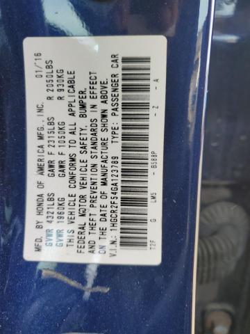 1HGCR2F54GA123789 Honda Accord Sport