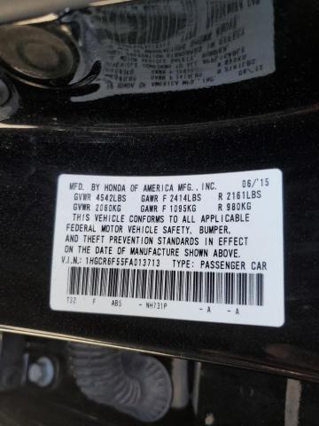 1HGCR6F55FA013713 Honda Accord Hybrid Exl