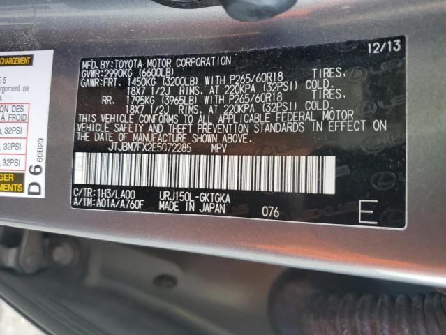 JTJBM7FX2E5072285 Lexus GX 460