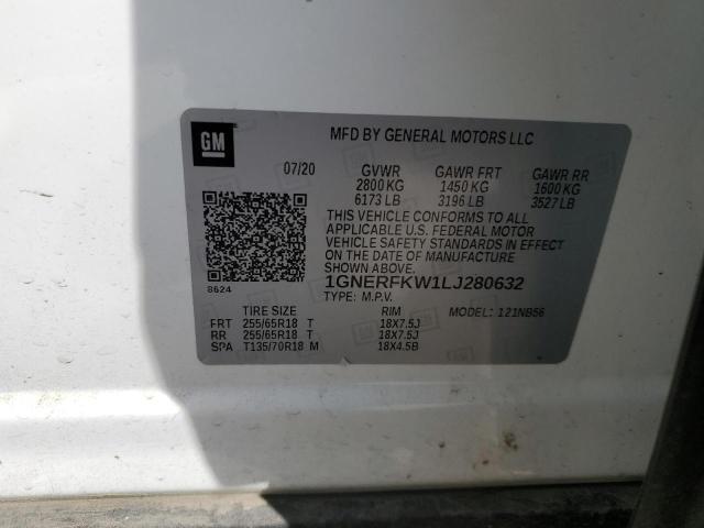 1GNERFKW1LJ280632 Chevrolet Traverse Ls