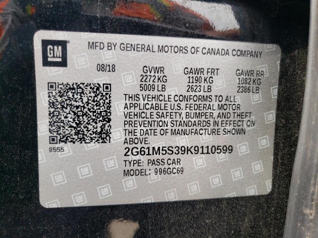 2G61M5S39K9110599 Cadillac XTS LUXURY