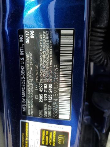 55SWF4JB9JU235658 Mercedes-Benz C 300