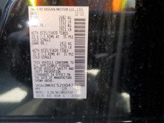 5N1AL0MM2EC520047 Infiniti QX60