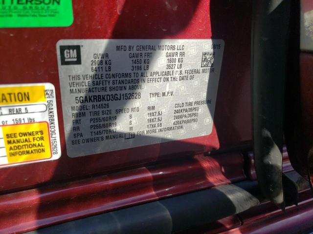 5GAKRBKD3GJ152628 Buick Enclave